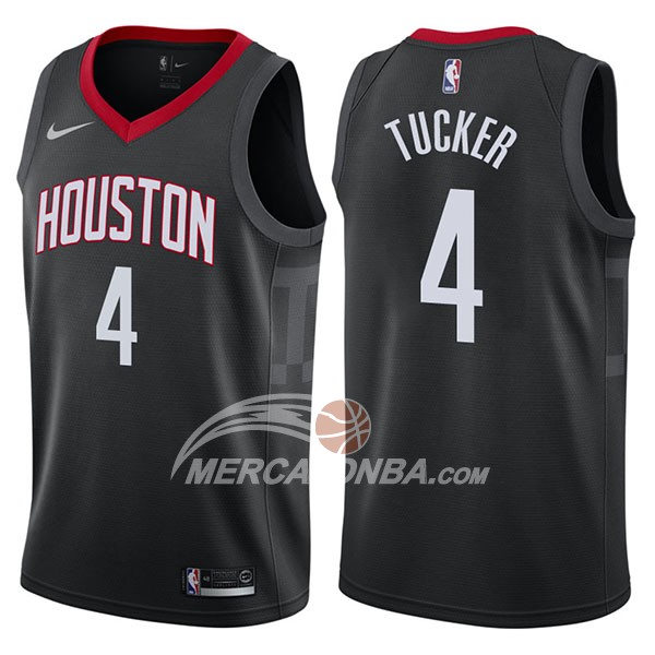 Maglia NBA Houston Rockets P.j. Tucker Statement 2017-18 Nero